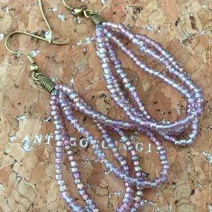 New anthropologie beaded boho earrings